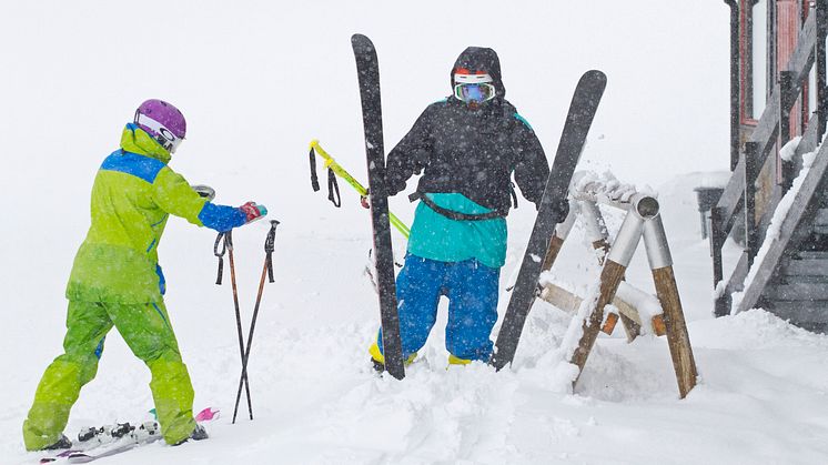 Flotte pudderforhold fra 1000 moh i Hemsedal