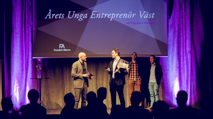 Touchtechs grundare röstades fram till Årets Unga Entreprenör Väst 