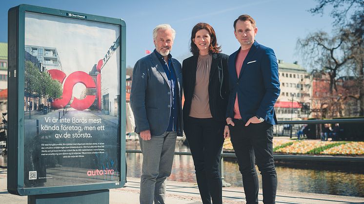 Robert Reijlers (Kommersiell Chef STCC), Gisela Nordlin (Marknadschef Autocirc), Micke Bern (VD STCC)