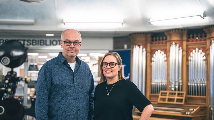 Sture Kuusisalo, avdelningschef Musikhögskolan i Piteå vid Luleå tekniska universitet och Greta Wimander campusstrateg Campus Piteå.