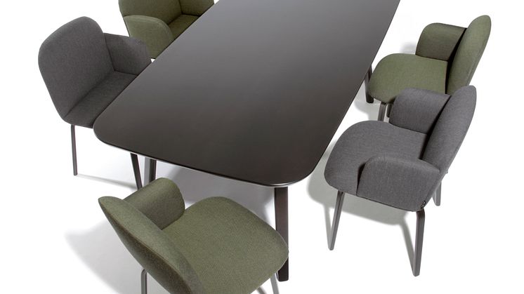 Table Fusca and chair Bolbo from Rosenthal furniture collection. 