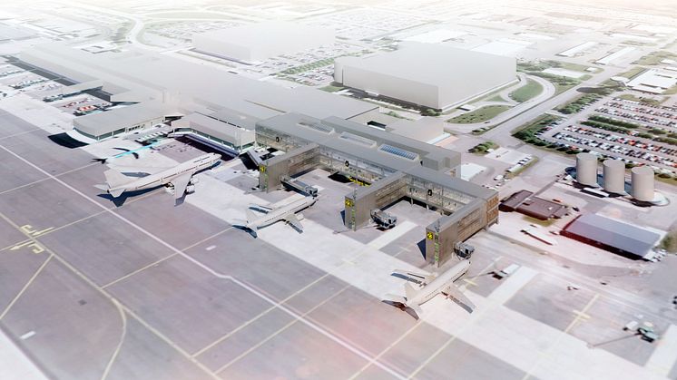 NCC tilldelas första fasen i utbyggd terminal på Landvetter 