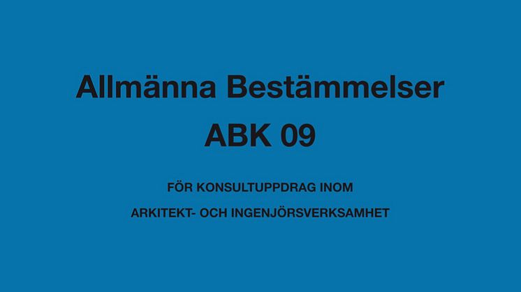 Nya böcker från Svensk Byggtjänst: ABK 09 samt tre referensverk