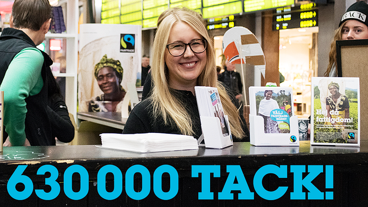630 000 deltog i årets stora Fairtrade-fika