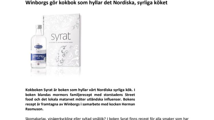Matkommunikatören Herman Rasmuson gästspelar med kokboken Syrat hos Lisa Elmqvist.