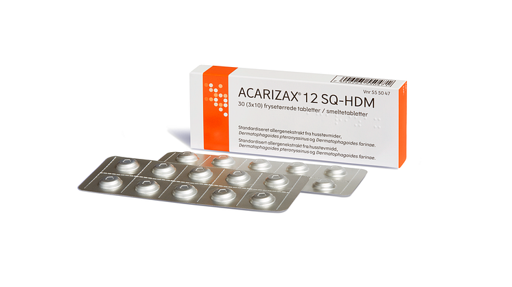 ACARIZAX®, en allergenspecifik immunterapi i tablettform för behandling av allergisk rinit och allergisk astma orsakad av husdammskvalster