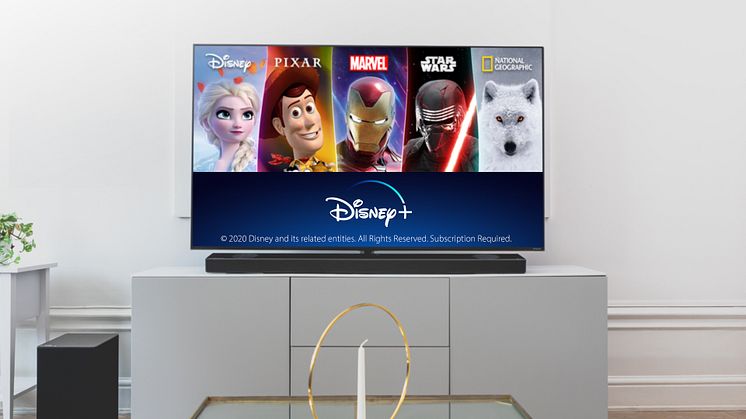 Disney+ nå tilgjengelig på LG TV-er i Norden