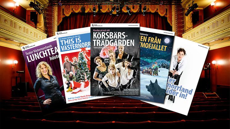 Den 1 juni släpps biljetterna till Teater Västernorrlands föreställningar i Sundsvall hösten 2017.