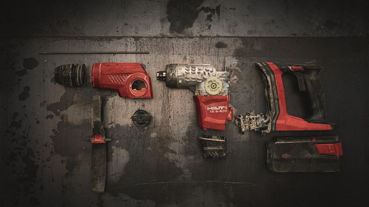 Hilti TE 6 purettuna osiin