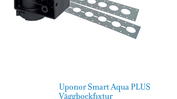 Broschyr - Uponor Smart Aqua PLUS Väggbockfixtur