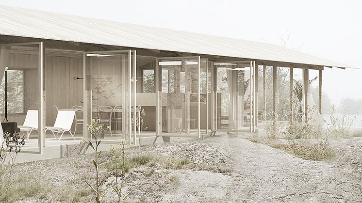 Individuellt lantställe i Stockholms skärgård. Sommarnöjen i samarbete med Arrhov Frick Arkitektkontor.