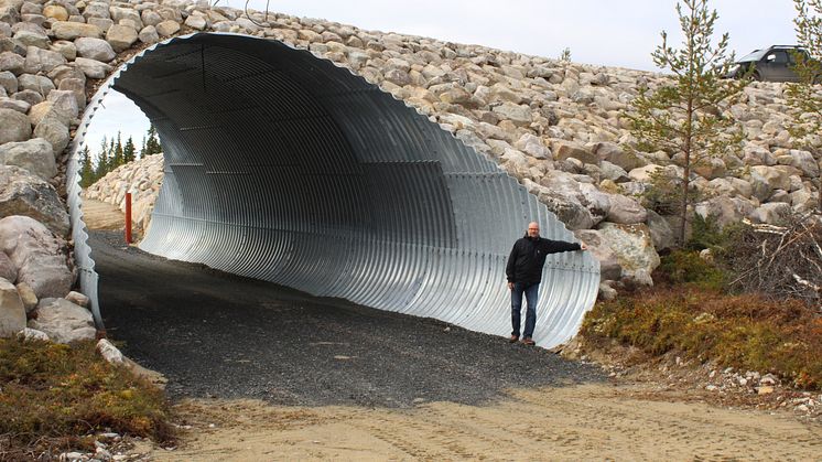 Ny skidtunnel på Uppvallen