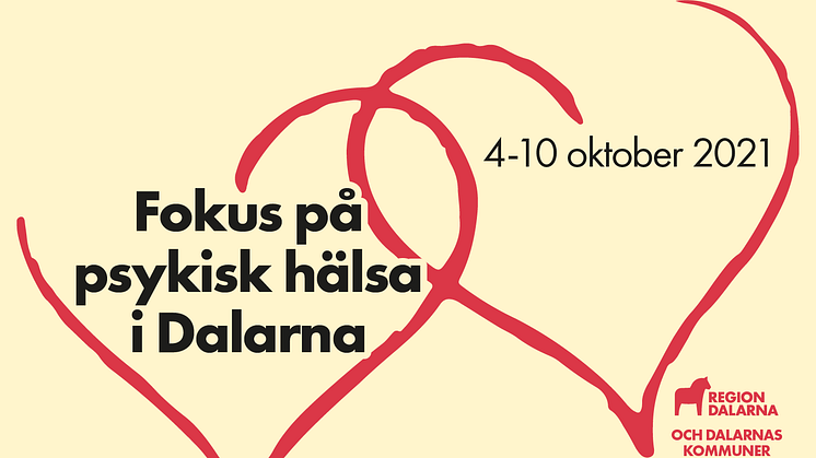 Fokus på psykisk hälsa i Dalarna under vecka 40