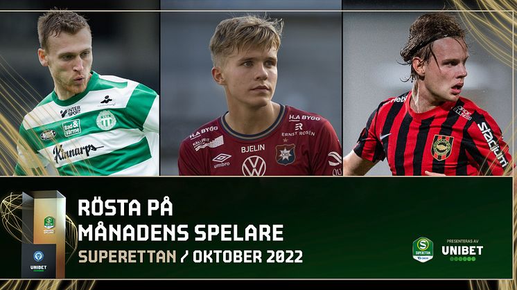 De kan bli Månadens tränare och spelare i Superettan