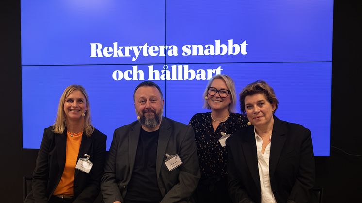 Eveline Thunell, Patrik Möllerström, Josefine Majewski och Magdalena Schultze. Fotograf: Karl Peterson.