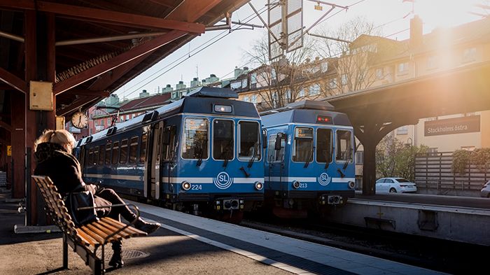 Årets första månad var resenärsnöjdheten rekordhög i SL-trafiken, på lokalbanorna till exempel var den 90 procent. Foto: Gustav Kaiser