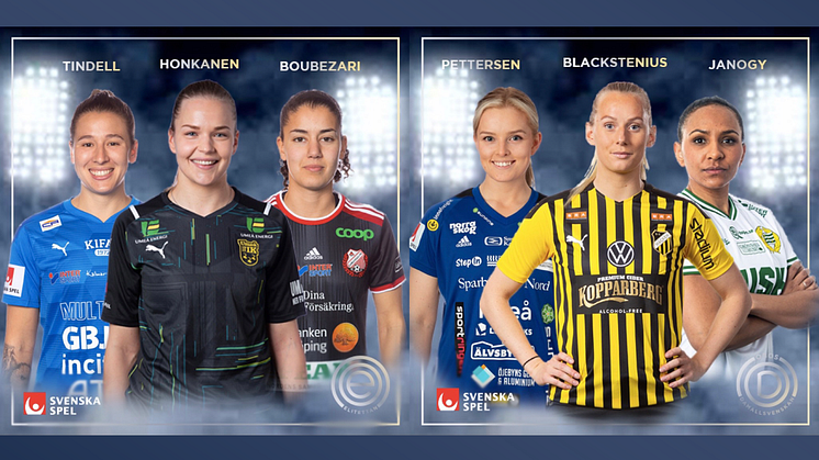 De kan bli Månadens Spelare i Elitettan och OBOS Damallsvenskan