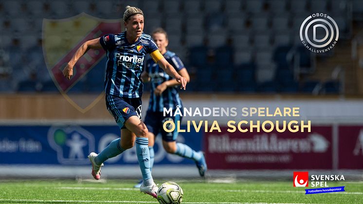 Olivia Schough Månadens spelare i oktober – skänker 10 000 kronor till projekt som sätter barn i rörelse