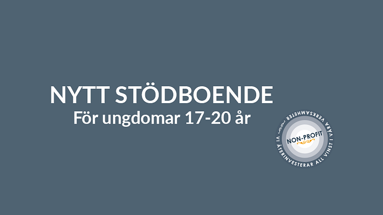 Nytt stödboende för ungdomar 17–20 år