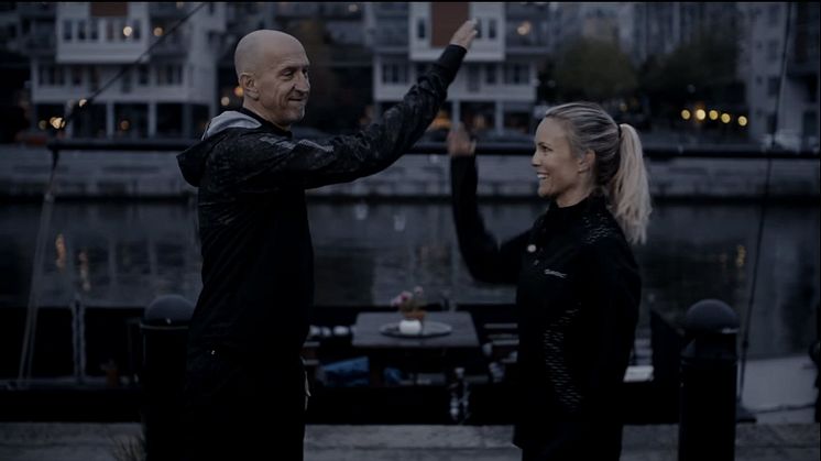  Sofi Fahrman och löparcoachen Thomas Reckmann 