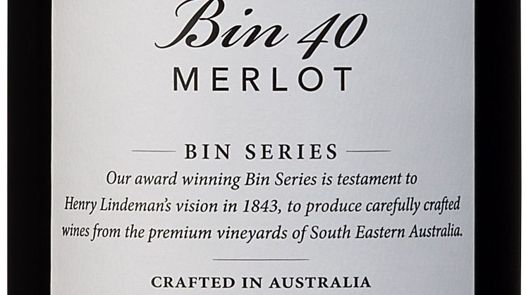 Lindeman's Bin 40 Merlot i ny stil matchar höstens smakrika rätter 
