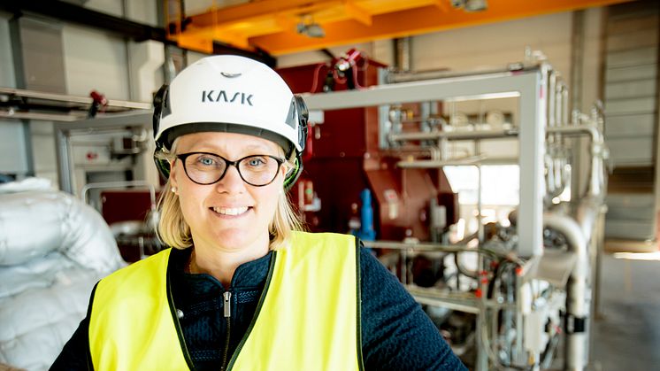 Linda Östberg, chef för avdelningen Energiproduktion på Karlstads Energi,