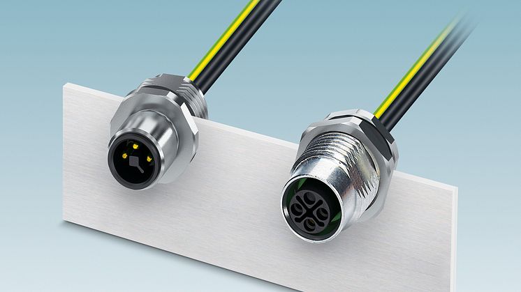 Compact mains voltage connector for power electronics