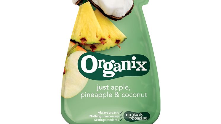 Organix Just apple, pineapple & coconut