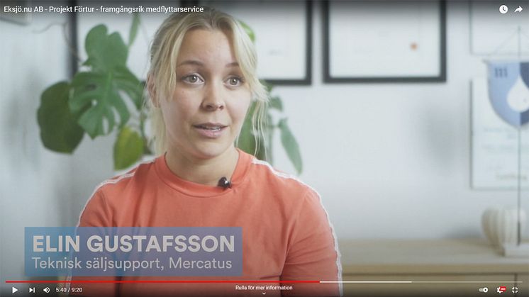 Elin Gustafsson, Mercatus blir intervjuad i filmen