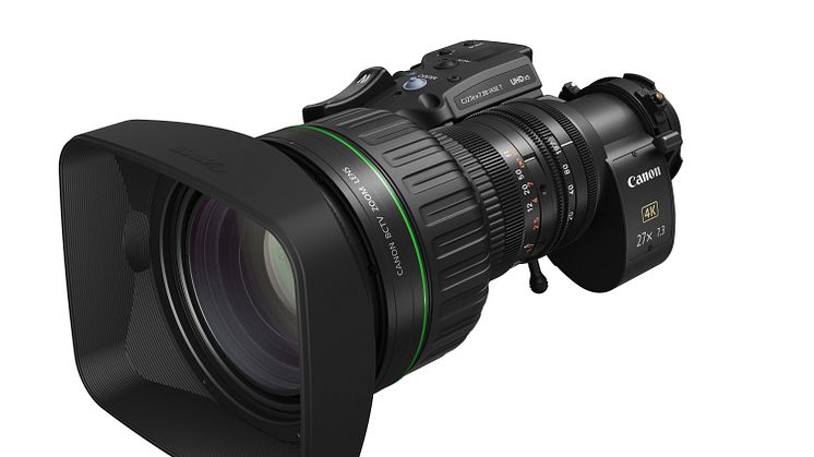 Canon introduces the CJ27ex7.3B IASE T lens with incredible wide-angle and telephoto versatility, featuring a newly developed e-Xs V drive unit