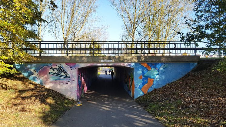 Gång- och cykeltunneln under Vasatorpsvägen