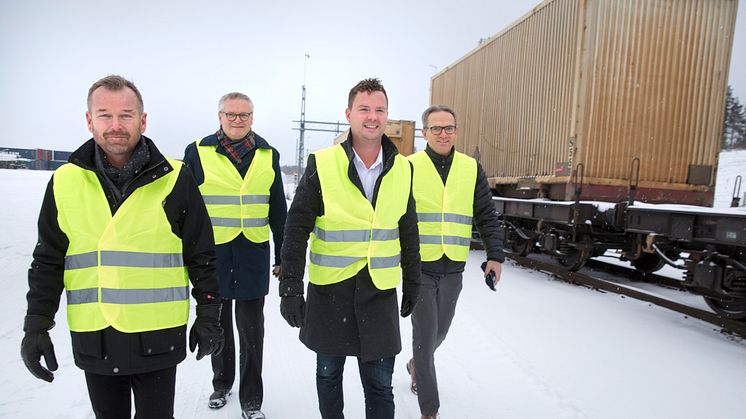 Robert Lindkvist DB Schenker,  Hans Backman Real Rail, Johan Granberg och Anders E Johannson Polarbröd 