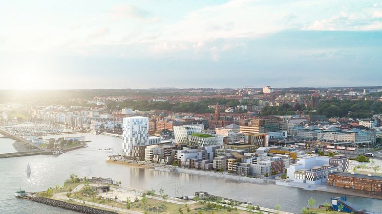 Midroc utvecklar både kontor och bostäder i Oceanhamnen, Helsingborg. 