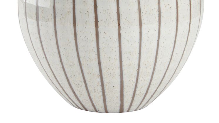 Vase SOFUS Ø21xH21cm hvit-brun