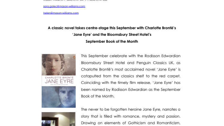 Press | Bloomsbury Book Club | September 2011