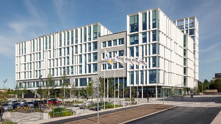 Axis nya huvudkontor är färdigställt – ett nytt landmärke i Lund.