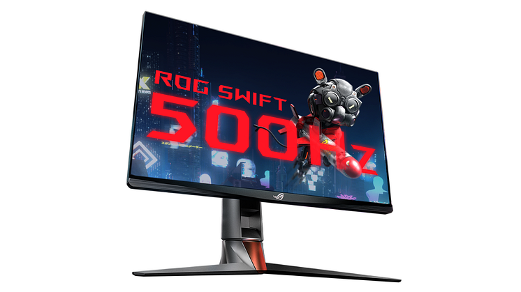 ASUS Republic of Gamers Announces ROG Swift 500Hz NVIDIA G-SYNC Esports Gaming Monitor with Reflex