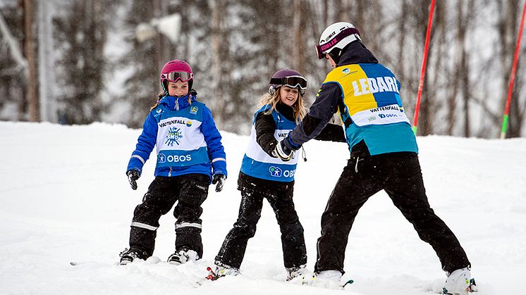 Alla på snö kommer till Nya Agnäsbacken. Foto: Ulf Palm.