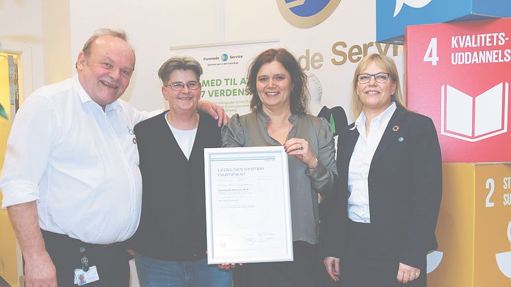 Certificeret som den første store, familieejede servicevirksomhed i Danmark