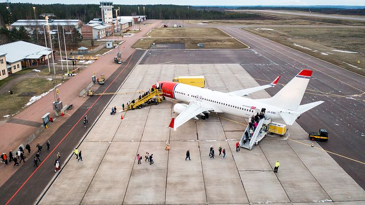 Karlstad Airport, internationell flygplats i Värmland.