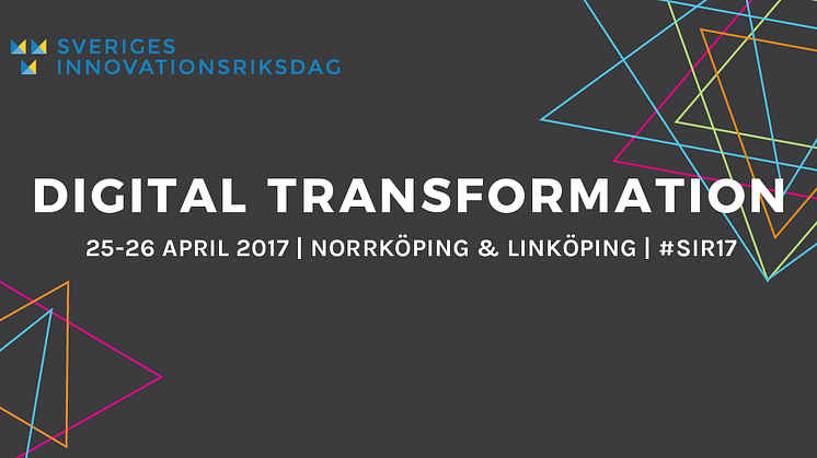 Inbjudan till pressträff under Sveriges Innovationsriksdag 2017