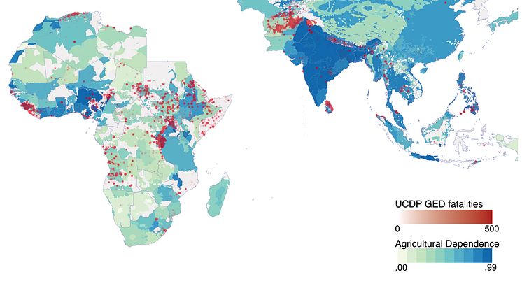 Bolstering agriculturally dependent communities against climate catastrophes may prevent future violent clashes