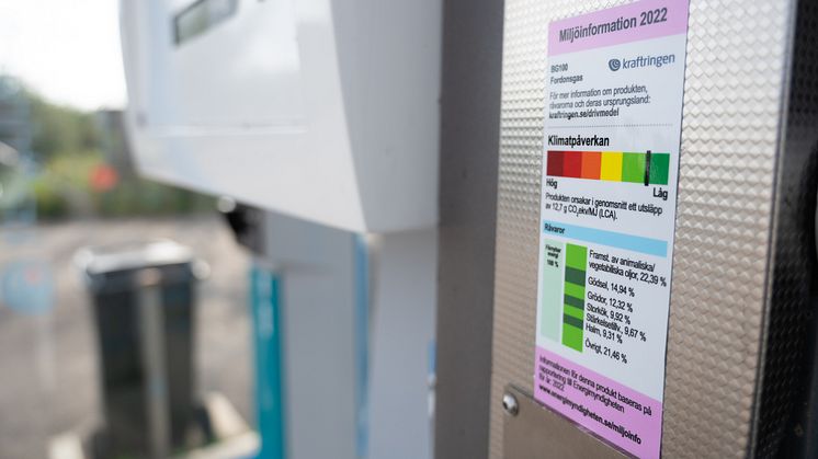 Kraftringens tankstation för fordonsgas på Gastelyckan i Lund