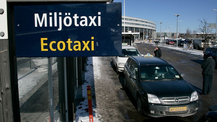 Swedavia stödjer miljöeffektiva bränslen för taxi på Stockholm Arlanda Airport