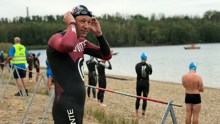 Jochen macht Triathlon: Drehtermin am Cospudener See - Foto: Team Jochen