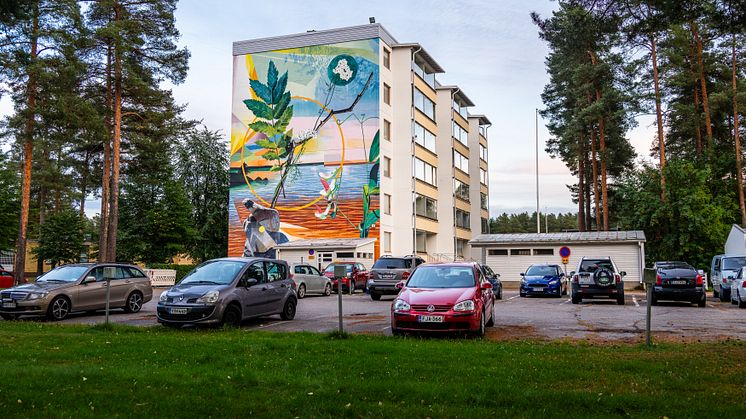 Fabio Petani, "Ferrous sulfate, Achillea millefolium & Lathyrus palustris" (2024), Oulu. Kuva: Toni Pallari