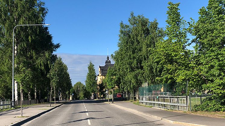 I sommar byggs vägsträckan mellan Nygatan och gångtunneln mellan skolorna om.   Foto: Hanna Wimander