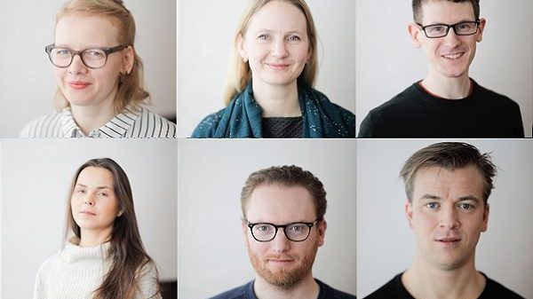 Fra øverst til venstre: Kristine Tjøgersen, Therese B. Ulvo, Øyvind Mæland,  Mette Henriette Martedatter Rølvåg, Tyler Futrell, Marius Neset.  Foto: Anton Ligaarden.