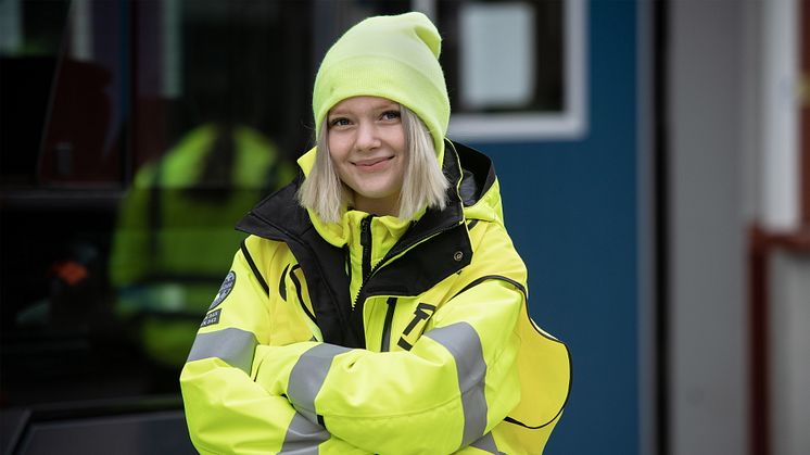 Andelen tjejer på transportutbildningen fortsätter att öka. Foto: Mikael Enbom