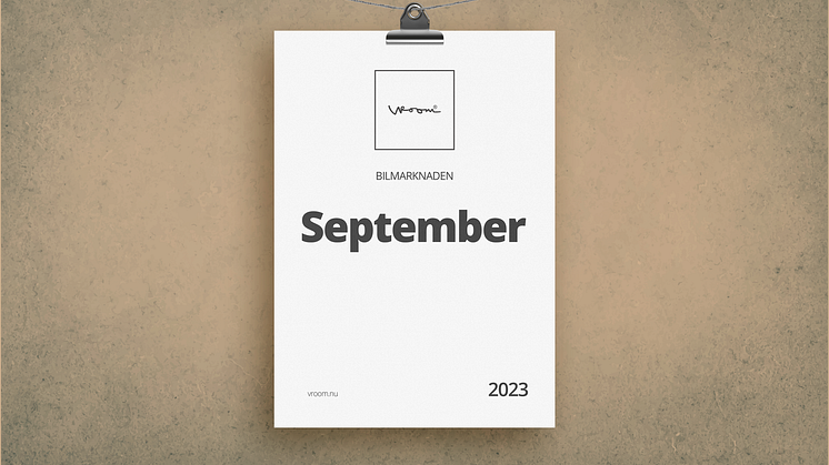 Bilmarknaden september 2023